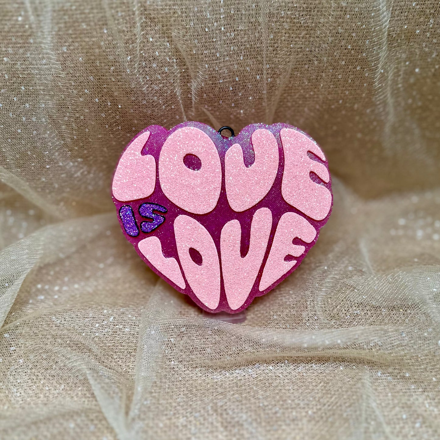 Love Is Love Freshie - Scent: Champagne Toast