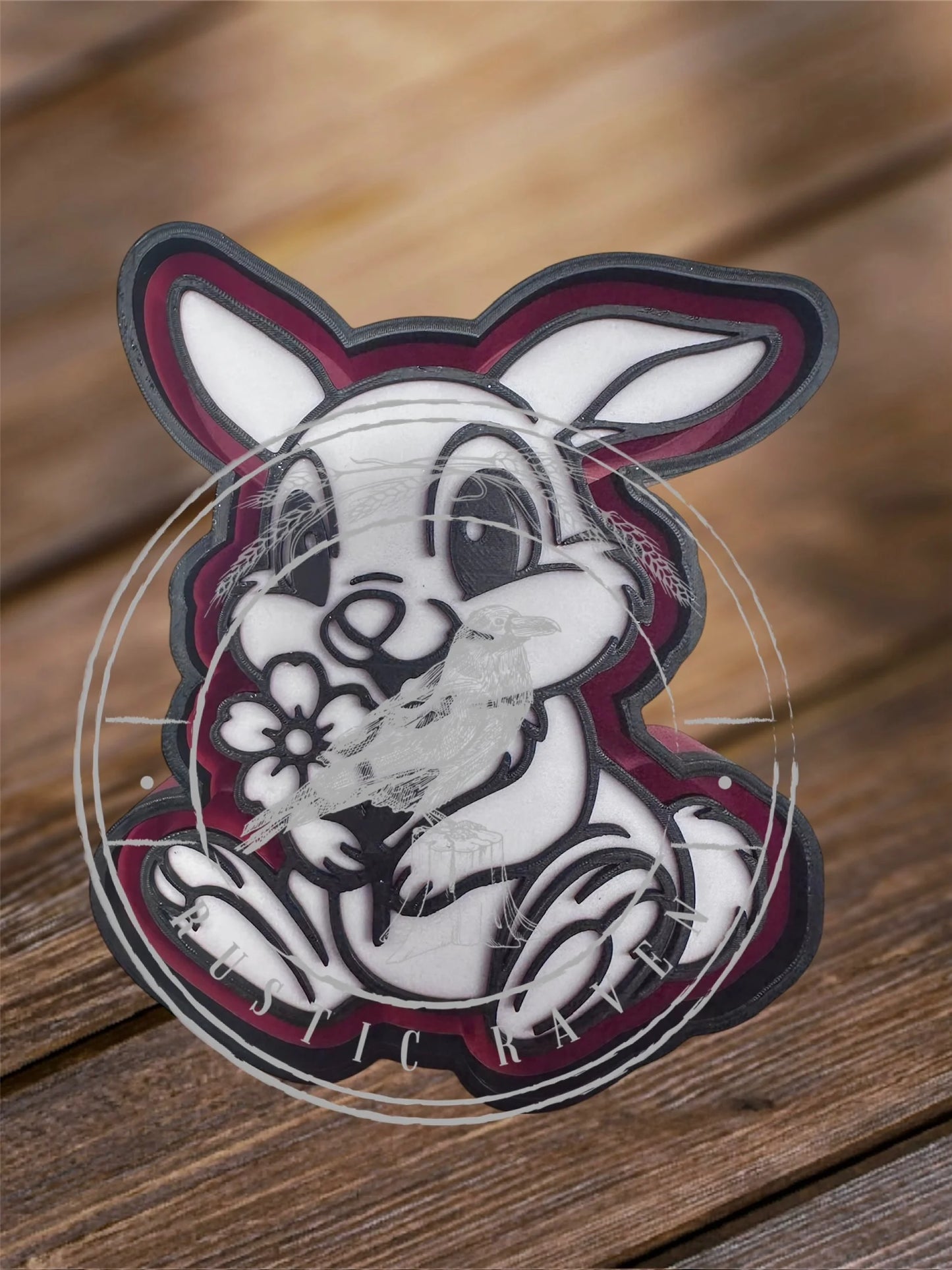 Rabbit w/Flower - Freshie