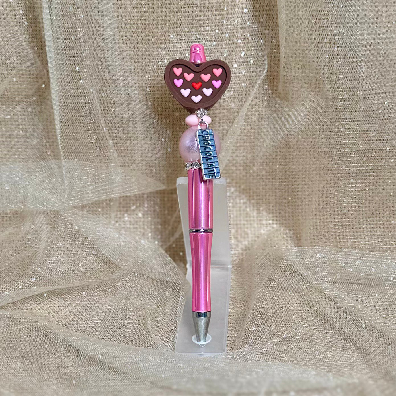 Pen: Chocolates Heart w/ Chocolate Charm