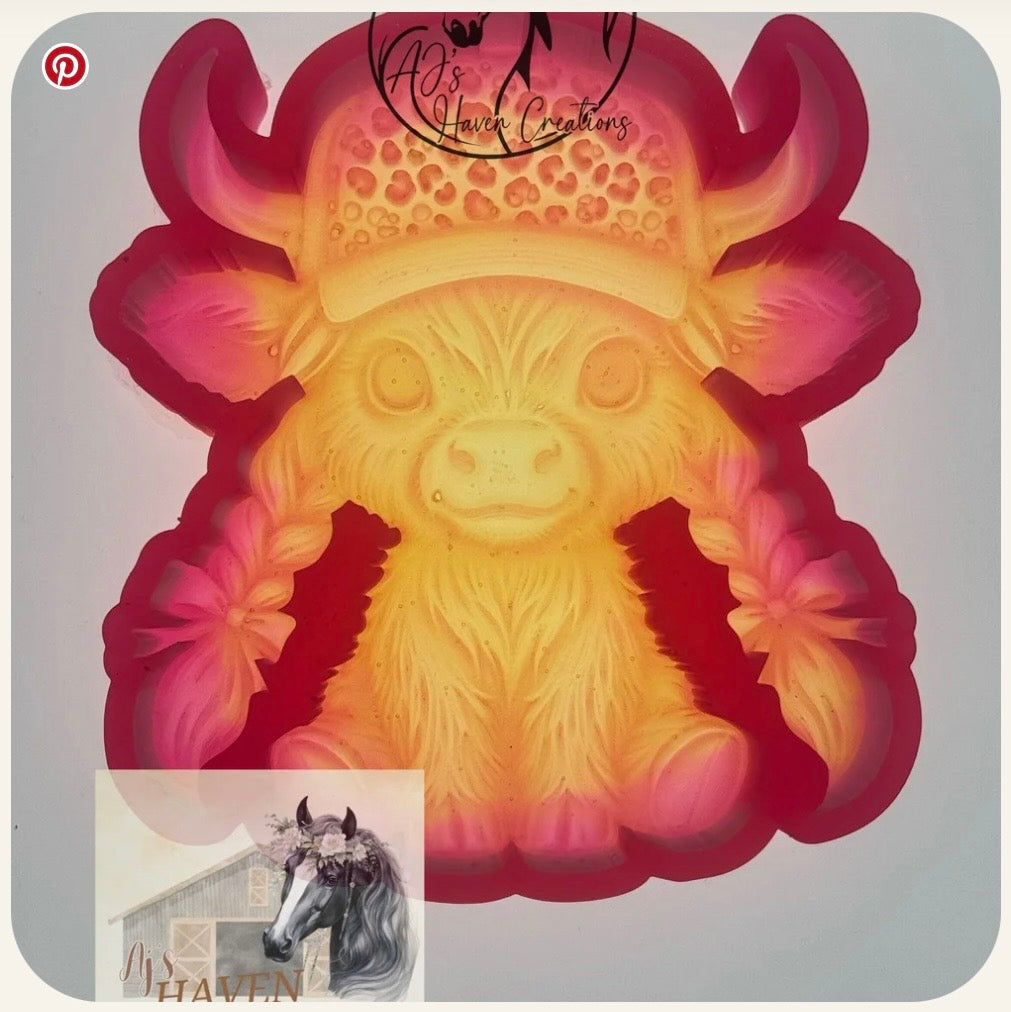 Cheetah Hat Cow 3D - Freshie