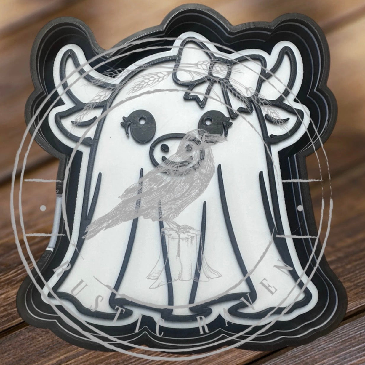 Halloween Daisy Mae Cow Ghost - Freshie