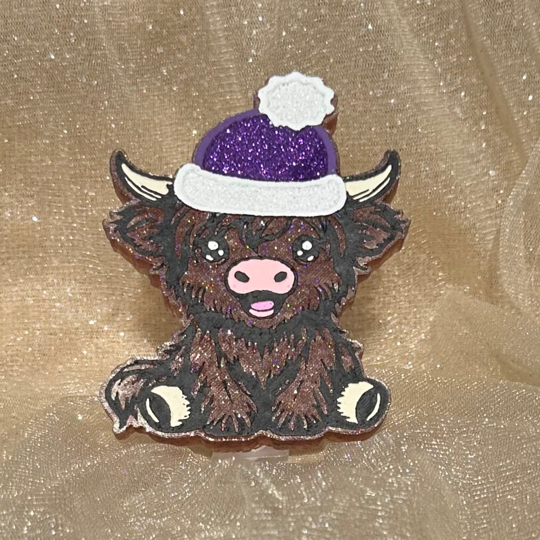 Highland Cow w/ Beanie - Freshie