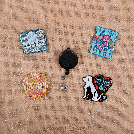 Badge Reel Bundle - Vet Tech