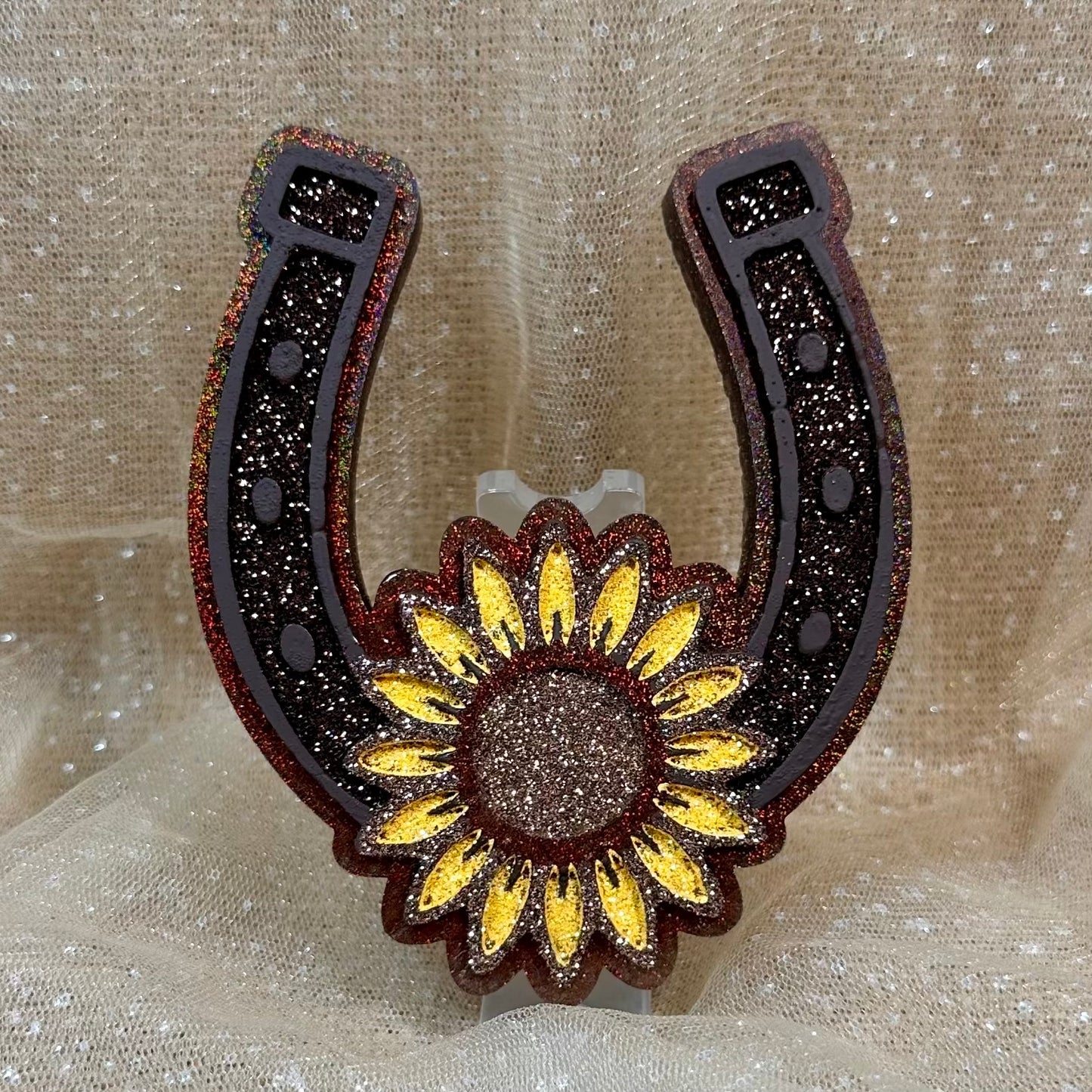 Horseshoe w/ Sunflower Freshie