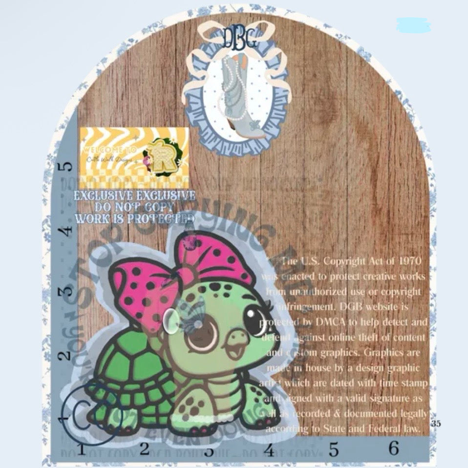Turtle w/ Bow - Freshie