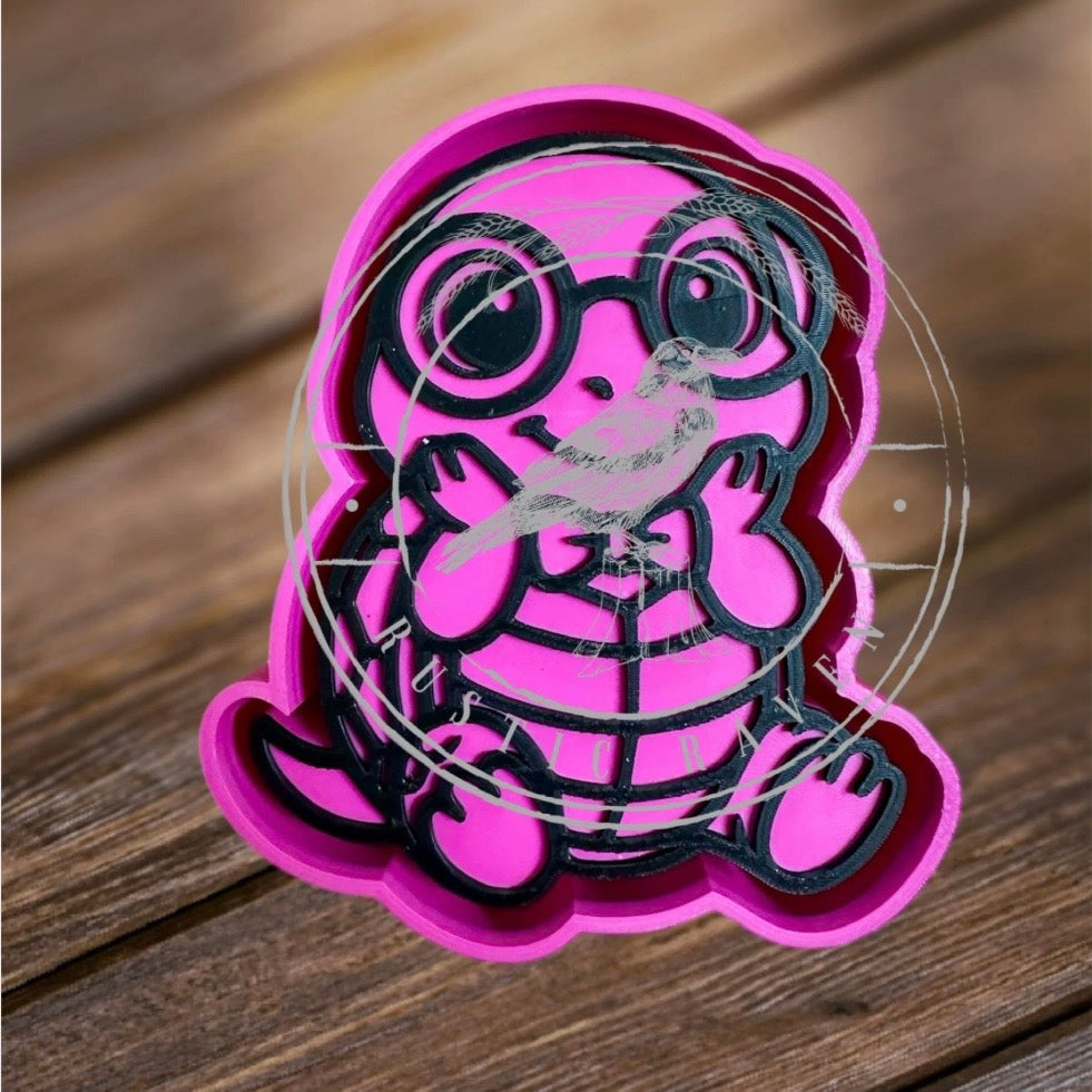 Turtle w/ Glasses & Bow Tie - Freshie