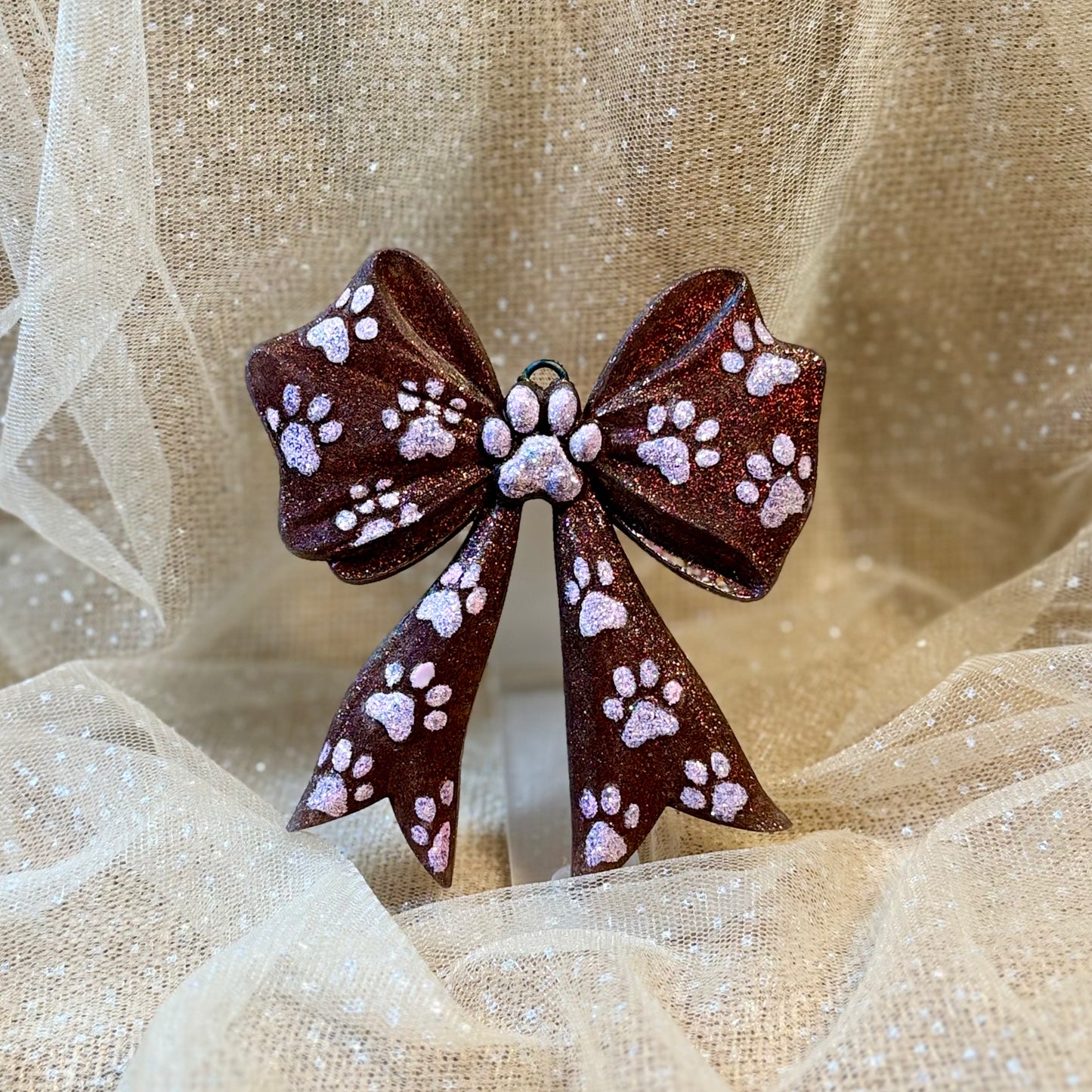 Dog Paw Bow 3D - Freshie