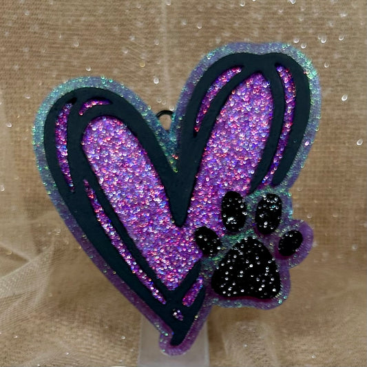 Heart / Paw Print Freshie