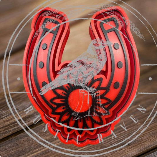 Horseshoe w/ Sunflower - Freshie