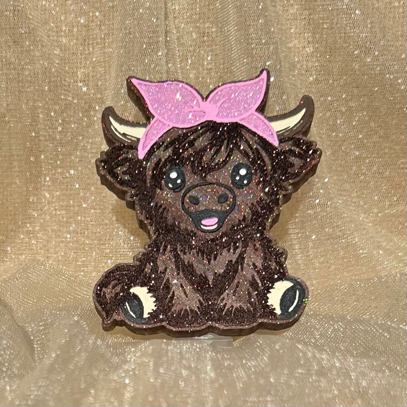 Highland Cow w/ Bow - Freshie