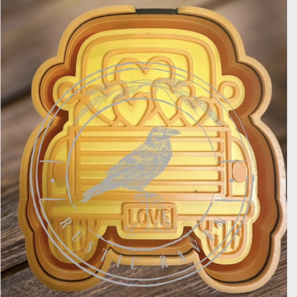 Valentines Heart Truck - Freshie