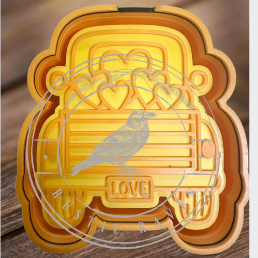 Valentines Heart Truck - Freshie