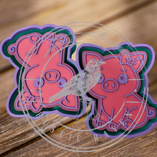 Barnyard Pig / Vent Clip Pair - Freshie