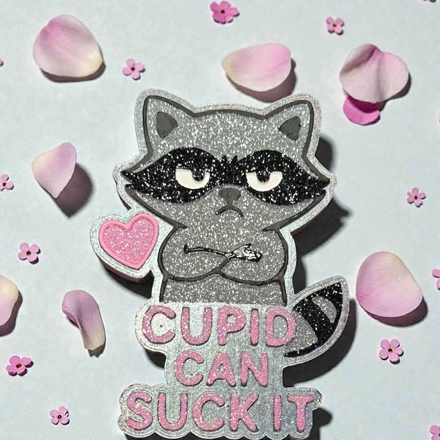 Valentines Raccoon Freshie